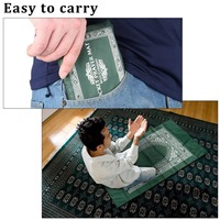 Tapis de prière portable, tapis de prière de poche personnalisé avec boussole