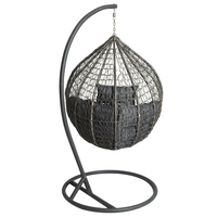 Mobilier d'extérieur moderne et durable pour la maison, hamac en osier pour balcon, jardin, parc, rotin, suspension, oeuf, chaise avec support