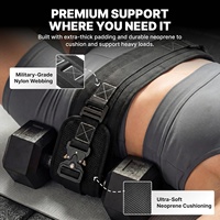 Ceinture de musculation unisexe confortable pour fessiers et hanches, avec logo personnalisé, certifiée BSCI