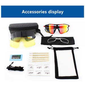 في المخزون مجموعة عالية الجودة قابلة للتبديل 3 عدسات نظارات شمسية مخصصة لركوب الدراجات في الهواء الطلق نظارات السلامة المصنعة للنساء - Product Image 6