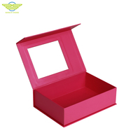 Boîtes en carton rigide de luxe personnalisées pour mariage, avec couvercle transparent décoratif, présentation de cadeau élégante et unique