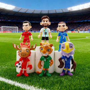 Figuras de Acción de Fútbol 3D de <span class=keywords><strong>Messi</strong></span>, Adornos, Accesorios para Coche, Pastel, Decoración de Mesa, Juego de Figuras de Acción, Regalos Personalizados al por Mayor - Product Image 2