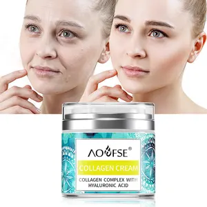 Private Label wrinkles remover natural moisturizing cream anti aging day and night collagen face cream