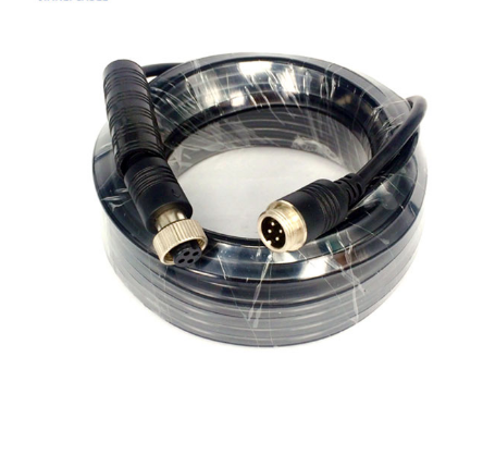 IP67 Waterproof GX12 4 Pin CCTV Backup Camera Extension Cable for Trailers / Mobile DVR / Transport Vehicle