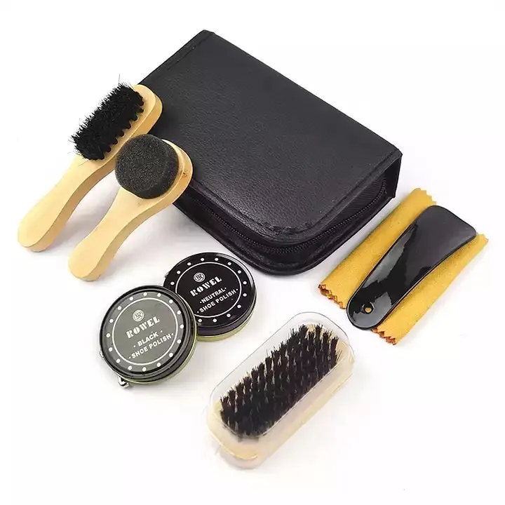 Hot Koop Lederen Schoensmeer Set Mannen Lederen Schoen Care Tools Schoensmeer Borstel Set