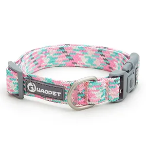 Factory Spot Wholesale Reflective Nylon Dog Collar Custom Designer Printed Pet Collars Fashion Sexi Dog Lead And Collar