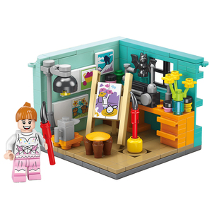 Neues Mini 3D Indoor Miniatur Landschafts set City Street View Baustein Spielzeug Mini House <span class=keywords><strong>Puzzle</strong></span> für Kinder Einzigartige Geschenke - Product Image 5