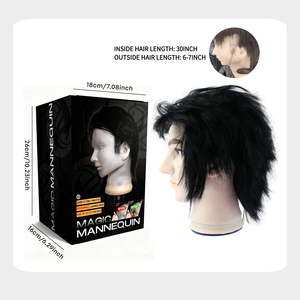 <span class=keywords><strong>Academia</strong></span> de belleza profesional Durable fibra sintética pelo peluquero corte de pelo cabeza de entrenamiento mágico - Product Image 5