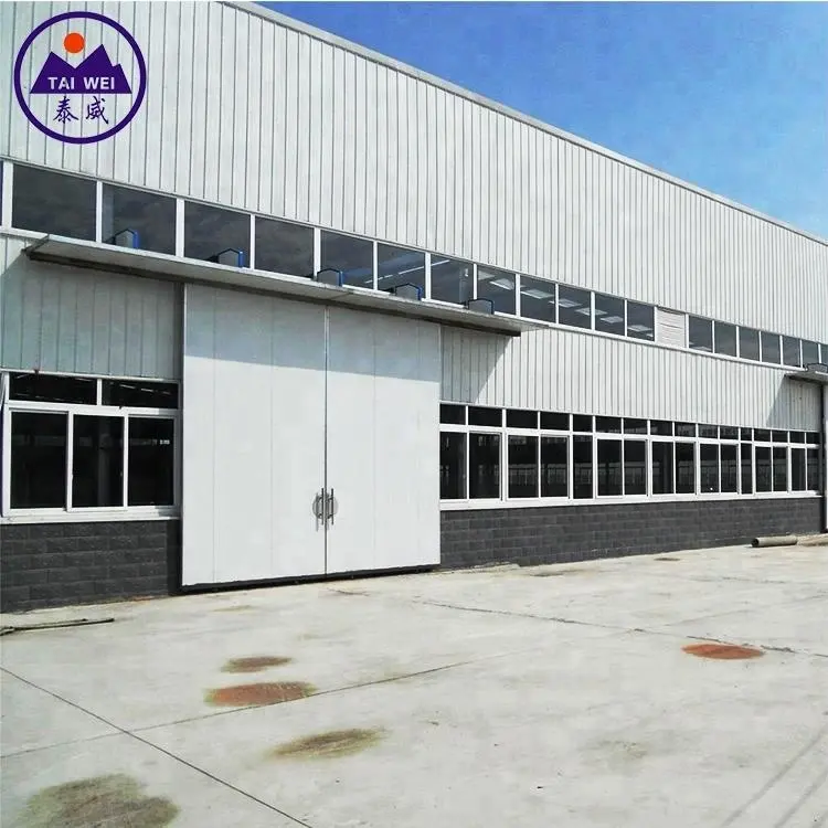 low cost insulated corrugated metal plant prefabricated steel building