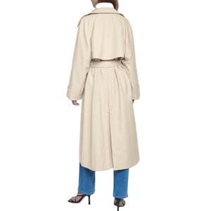 OEM Personalizzato Autunno Inverno Delle Donne di Doppio Petto Ufficio <span class=keywords><strong>Trench</strong></span> Coat Khaki Classic Signore Casuali di Affari Cappotti - Product Image 3