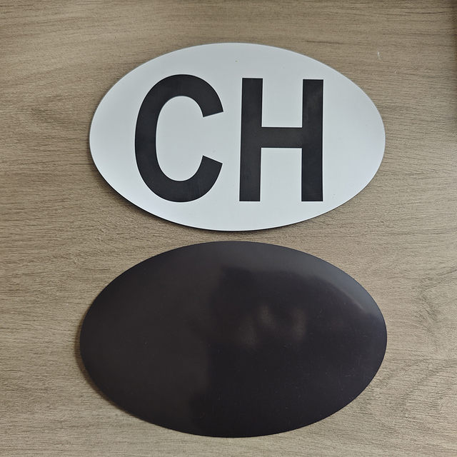 CH Car Magnet Stickers Oval Euro Car Van Lorry Vinyl Decal Car Sticker