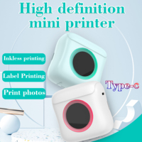 Mini imprimante thermique portable Portable noir blanc Interface USB pas cher nom étiquette autocollants imprimante Photo de poche pour la livraison directe