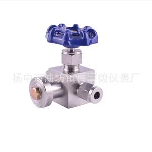 Vanne à aiguille marine haute pression en acier inoxydable 316 avec manomètre, vanne de test hydraulique à trois voies - Product Image 5