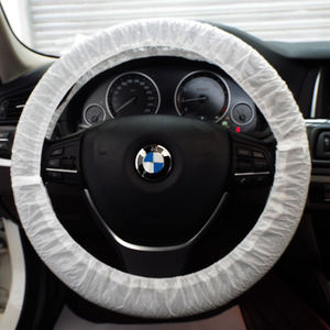 Offres Spéciales Voiture <span class=keywords><strong>Jetable</strong></span> En Plastique Imperméable À L'eau Couverture de <span class=keywords><strong>Volant</strong></span> - Product Image 4