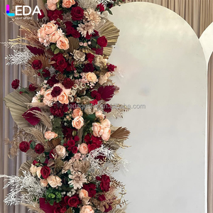 LEDA Factory Price Wholesale Hollow Arch <b>Backdrop</b> <b>Stand</b> White Acrylic Arch <b>Backdrop</b> <b>Stand</b> Set White - Product Image 2