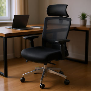 Silla de Oficina Ergonómica de Malla, Altura Ajustable, Soporte Lumbar, Silla Giratoria para Computadora, para Oficina en Casa - Product Image 2