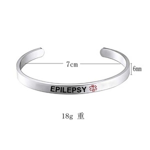 FT-23 Iniziale Monili 2020 di Pressione Sanguigna Diabete Bracciali Epilessia Medica Logo In Acciaio Inox Al Titanio Del Polsino Del Braccialetto Del Braccialetto - Product Image 4
