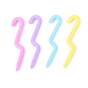 Fancy <b>Paper</b> Clip Bendable Neutral Pen Kids Cute Mini Chain Shape Gel Pens with Custom Logo - Product Image 3