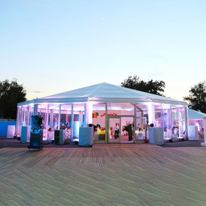 Tente Pagode Hexagonale Blanche Durable KENTEN 12x12, Tente Personnalisée pour Boutiques Éphémères/Aires de Restauration/Fêtes de Jardin/Fêtes de Cocktails - Product Image 4