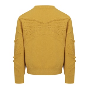 Fabricants de vêtements en tricot sur mesure, pulls en cachemire moelleux, pulls en acrylique floqués à col rond, pulls mexicains pour femmes - Product Image 2