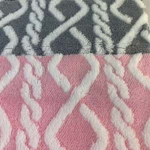 Free Sample Textiles Material Jacquard Sherpa <strong>Fabric</strong> <strong>Flannel</strong> Fleece <strong>Fabrics</strong> for Clothing - Product Image 1
