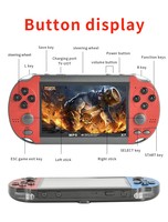 Nouvelle console de jeu portable X7 Mini, lecteur MP5 TV, consoles de jeu vidéo portables rechargeables, lecteur de console de jeu X7