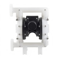 GK Pompe pneumatique à double membrane 1 "25mm entièrement en plastique Diaphragme à membrane pneumatique résistant aux produits chimiques