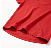 T-shirts pour femmes à manches courtes en coton 100% OEM pour la promotion