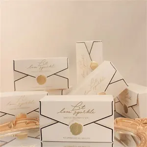 新设计甜蜜邀请礼品托布隆饼干盒生物降解优雅可折叠容器巧克力包装盒