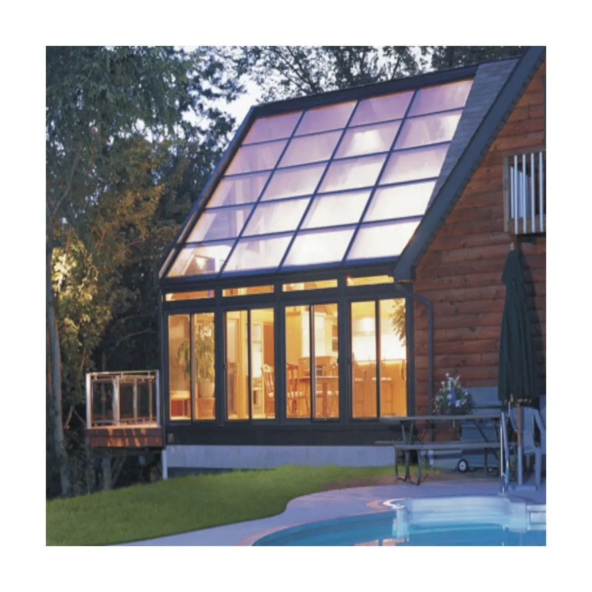 Bungalow-Haus glas einziehbare Vorzelte Aluminium-Pavillon Pergola und Pavillon im Freien zu einem günstigen Preis