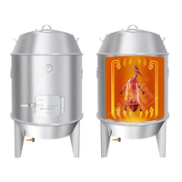 Four vertical à rôtir au gaz ou au charbon pour canard à la pekingaise, poulet tandoori et poulet rôti, en acier inoxydable, à vendre