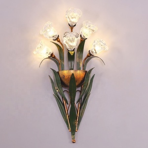 Le lampade da <span class=keywords><strong>parete</strong></span> a <span class=keywords><strong>LED</strong></span> in stile Country francese sono adatte per decorare le pareti di sfondo della TV e le testiere delle camere da letto. - Product Image 1