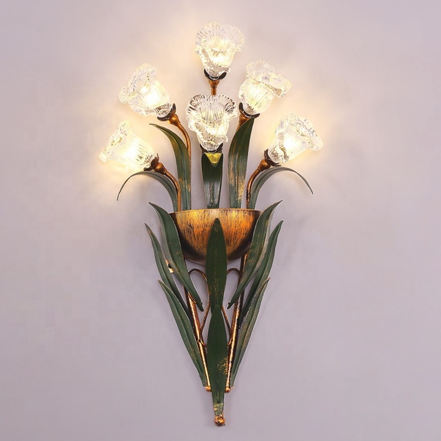 French Country-style LED Wall Lamps Are Suitable for Decorating TV Background Walls and Bedroom Headboards.