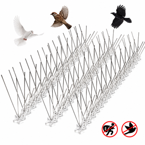 Stainless Steel Bird Spikes Pigeon Bollards 25cm 50cm Anti Pigeon Deterrent Spikes for Roof Fence Window Ledge - Product Image 1