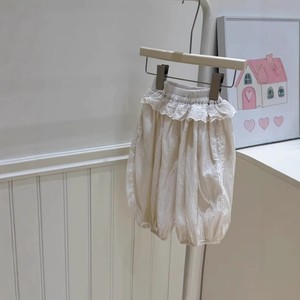 Tongxingyuan Baby Girl Summer Lantern Pants Solid Color Cotton Pleated Lightweight Mosquito Proof Bottoms - Product Image 3