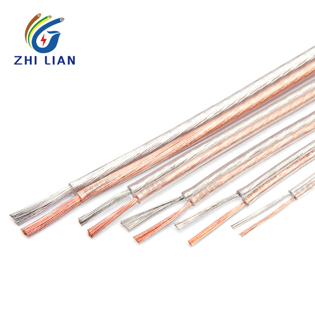 Speaker Cable OFC Oxygen Free Copper HiFi Audio Wire 2 Core 12-24AWG Flexible PVC Insulated Home Theater Car Audio CE RoHS