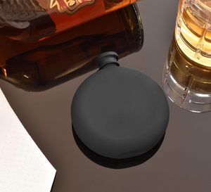 Weddings Bridesmaid Party Valentine's Gift 5 Oz Matte Black Stainless Steel Leak-Proof Circular Round <strong>Hip</strong> <strong>Flask</strong> for Whisky - Product Image 6