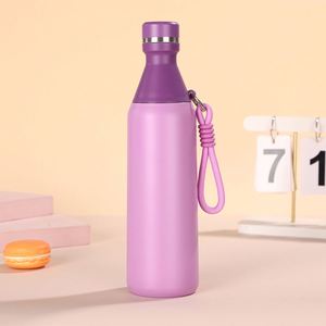 Silicone Insulated Portable Promotional <b>Cup</b> Double Lid <b>Large</b> Capacity Fruit Design Silk Screen Printing Customizable for Women - Product Image 6