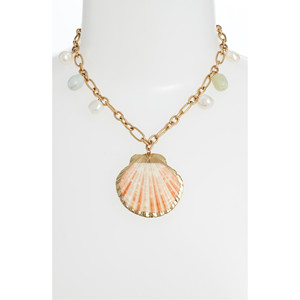 Collana con Catena di Conchiglie - Product Image 1