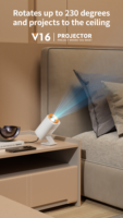 Nouveau mini projecteur vidéo V16 portable de poche intelligent Android Projecteur sans fil Home cinéma Projecteurs professionnels