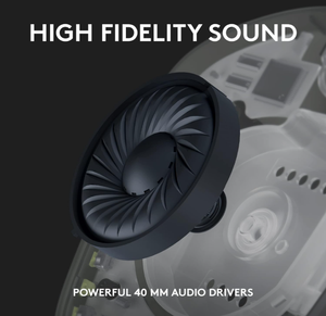 โล<span class=keywords><strong>จ</strong></span>ิเทค G435 ชุดหูฟังสำหรับเล่นเกมไร้<span class=keywords><strong>สาย</strong></span>ไลท์สปีด ดอลบี้ แอทโมสแบตเตอรี่ 18 ชม. ไมโครโฟนในตัวสำหรับพีซี พีเอส 4 พีเอส 5 สวิตช์มือถือ - Product Image 5