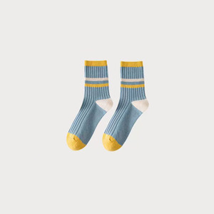 Women's Mid Calf <b>Socks</b> Color Block Striped Breathable Loose Fit Casual All Season <b>Socks</b> For Spring Autumn <b>Winter</b> - Product Image 5