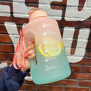 ANSONYE 3-en-1 – Ensemble de bouteilles d'eau écologiques en PP avec bouchon à vis, pour consommation directe, grande capacité, design givré - Product Image 4