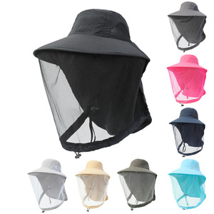 Outdoor Mosquito Repellent <b>Hat</b> Bucket <b>Hat</b> Breathable Mesh Face Shield Sun Protection For Fishing Beekeeping Adult Unisex - Product Image 3