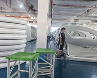 Meilleures ventes : Nouveau bateau-maison gonflable électrique, double pont, avec structure Drop Stitch, pour fêtes et loisirs aquatiques
