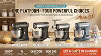 Robot patissier SC-802 Shinechef Professionnel 7L Mixeur Planetaire avec Ecran Tactile LCD et Moteur Cuivre 1500W