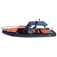Hedia 2026 Nouveau Sport 1050 Orca Hypalon Tube Aluminium Yacht de Luxe RIB Bateau pour Croisières et Location en Îles