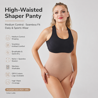 Culottes gainantes pour femmes à prix abordable, avec logo personnalisé, ultra-confortables, sans couture, double couche, effet ventre plat, respirantes, pour le quotidien et le sport, taille haute