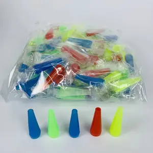 カラフルな卸売ショートロングプラスチック使い捨てシーシャ水ギセルパイプマウスピース口のヒントの種類