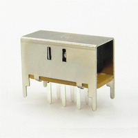 DPDT Commutateur à 6 glissières 50V DC 0.3A 6 broches Mini commutateur de circuit microélectronique coulissant à 3 canaux SK22H08 Appareil ménager
